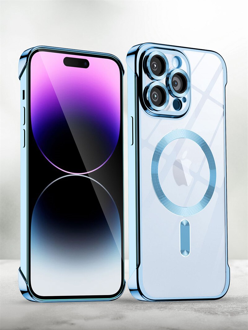 Luxury Ultra thin Borderless Transparent Pc Hard Case Iphone