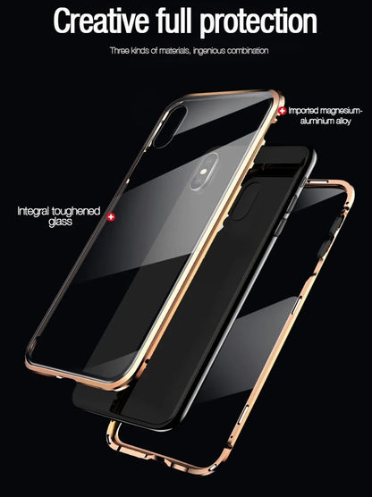 Anti Peep Antispy Magnetic Privacy Glass Case for iPhone