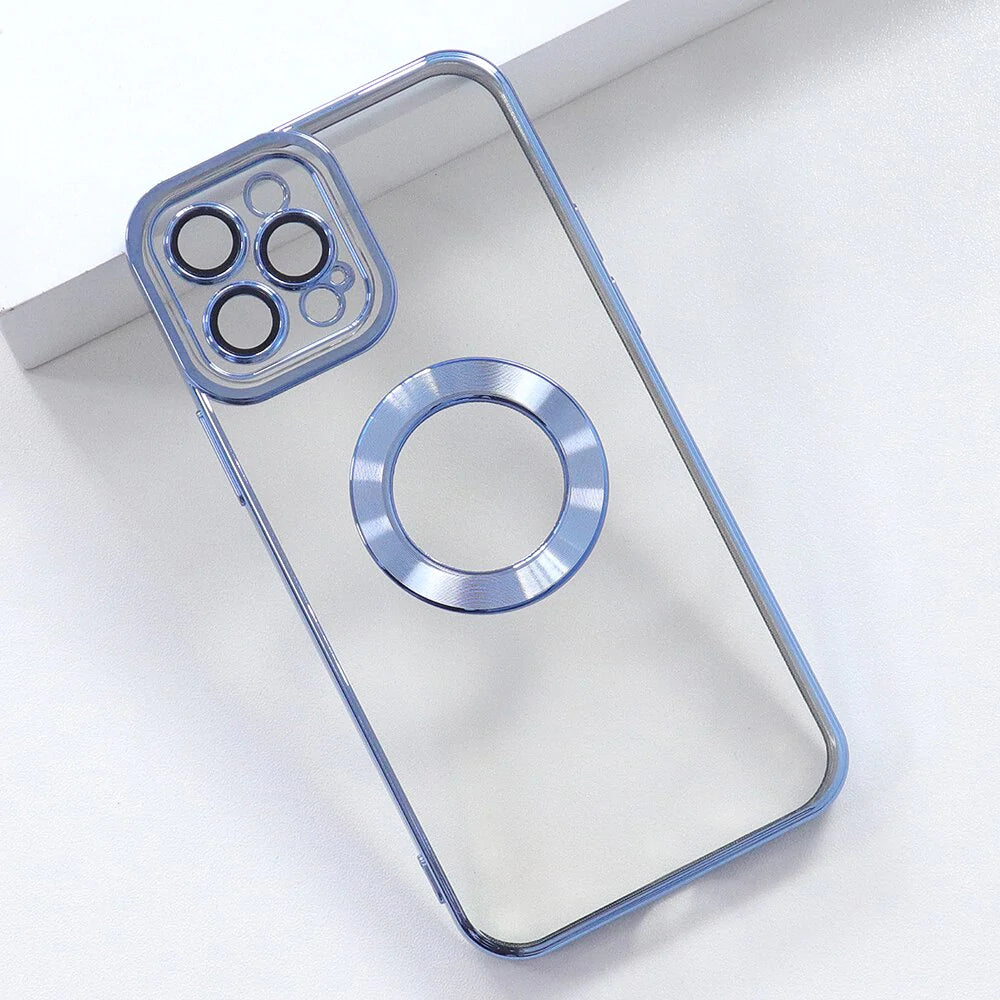 New Version 2.0 Transparent Electroplated iPhone Case With Camera Protector