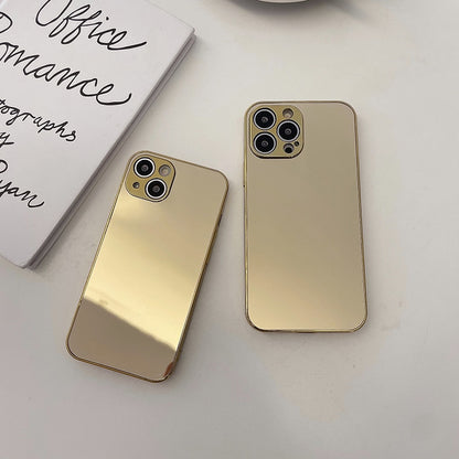 Silver Golden Mirror Shockproof Case for iPhone