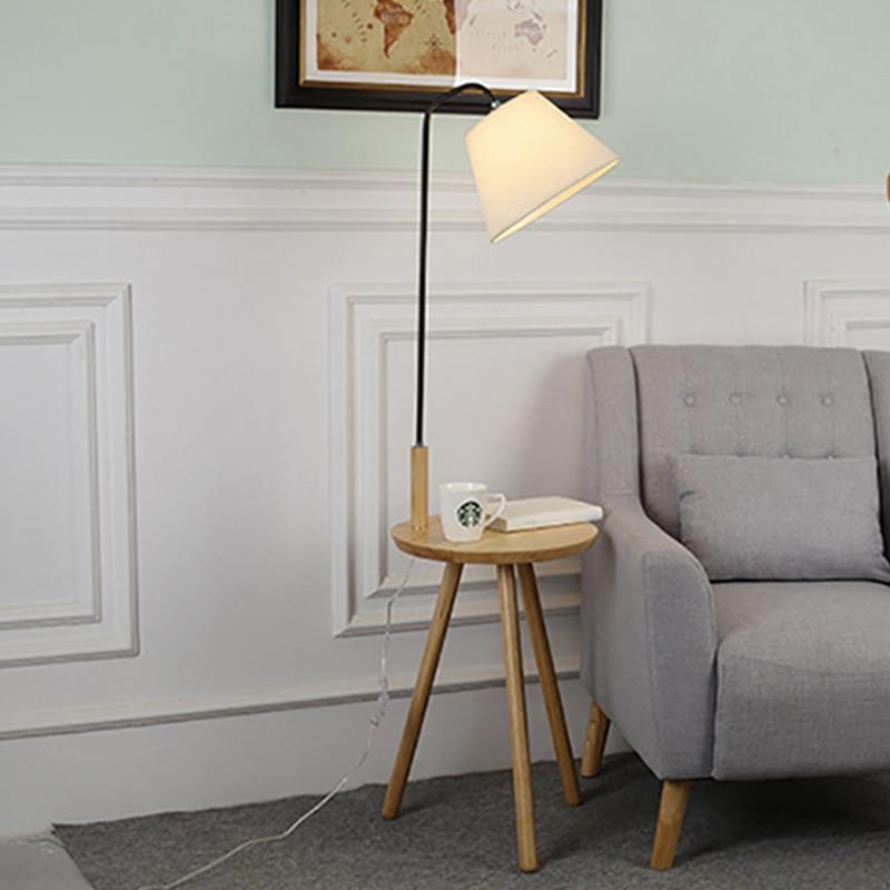 Nordic Modern Solid Wood Floor Lamp