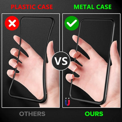 Anti Peep Antispy Magnetic Privacy Glass Case for iPhone