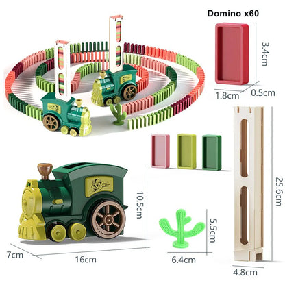 New Electric Domino Train Toy