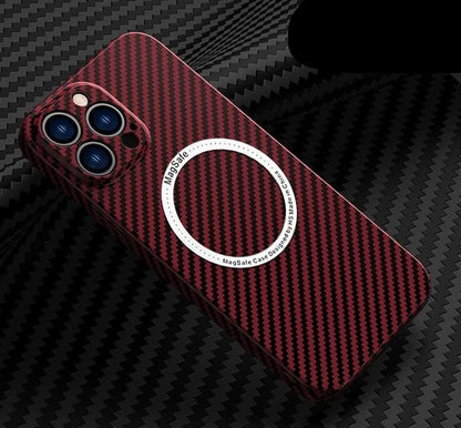 Indestructible Carbon Fiber Magnetic Wireless Charging iPhone Case On Sale