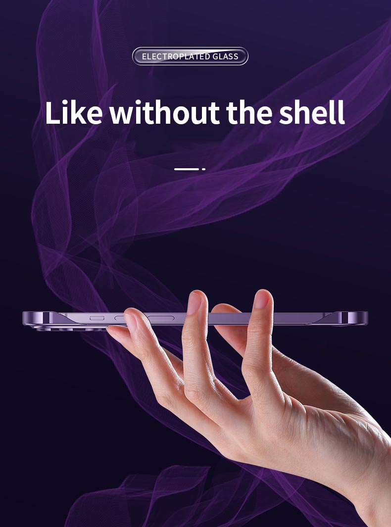 Transparent Frameless Magnetic Magsafe Slim Case for iPhone