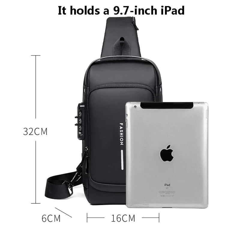 Anti-theft Waterproof Travel Bag With USB Charging Port on Sale