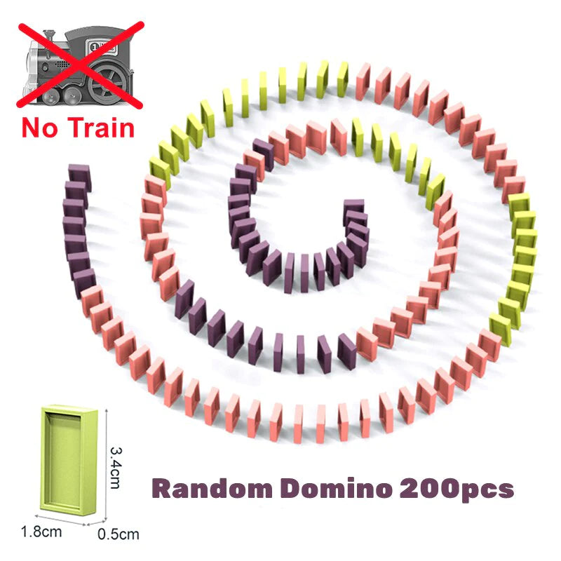 New Electric Domino Train Toy