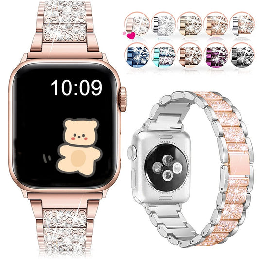Diamond Jewelry Chain Strap for Apple Watch Band