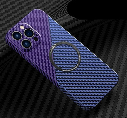 Indestructible Carbon Fiber Magnetic Wireless Charging iPhone Case On Sale