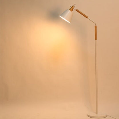 Northern European Wood Art Floor Lamp