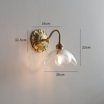 Vintage Classic Frosted Glass Led Wall Light