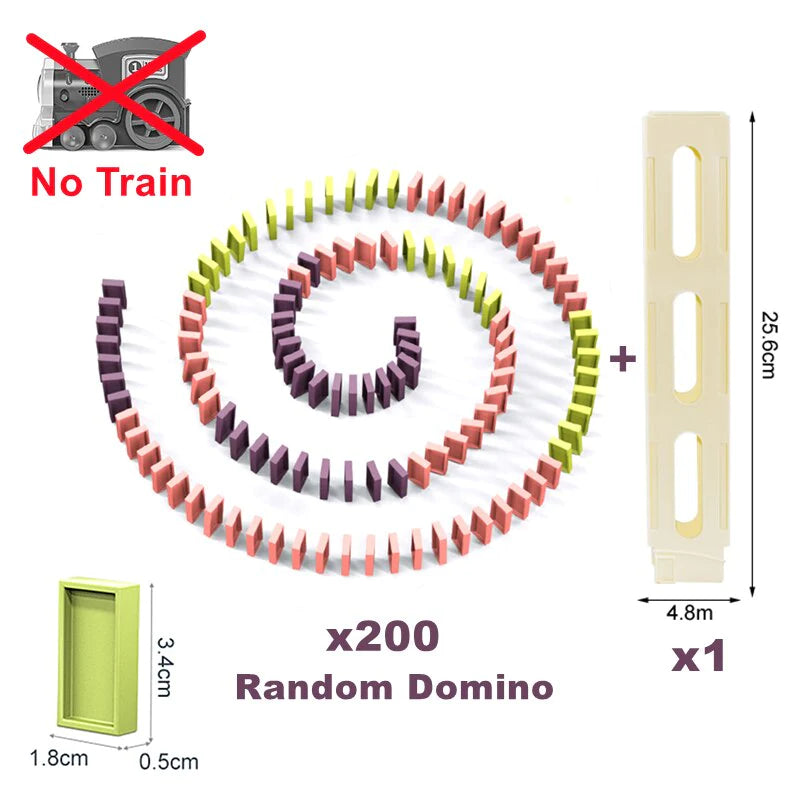 New Electric Domino Train Toy