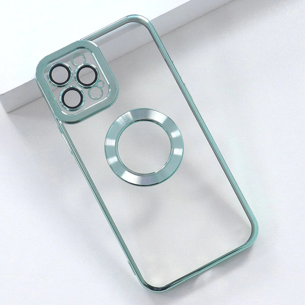 New Version 2.0 Transparent Electroplated iPhone Case With Camera Protector