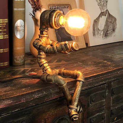 Iron Robot Led Desk Lamp