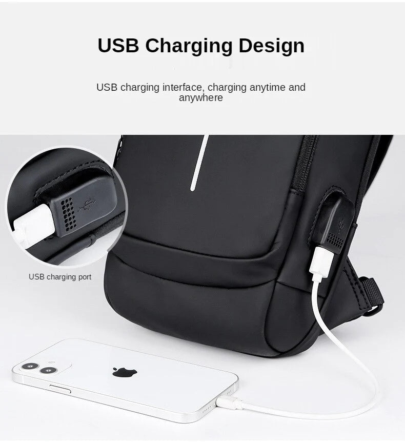 Anti-theft Waterproof Travel Bag With USB Charging Port on Sale