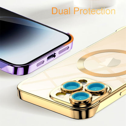 Luxury Transparent Borderless Magnetic Magsafe Slim Case for iPhone