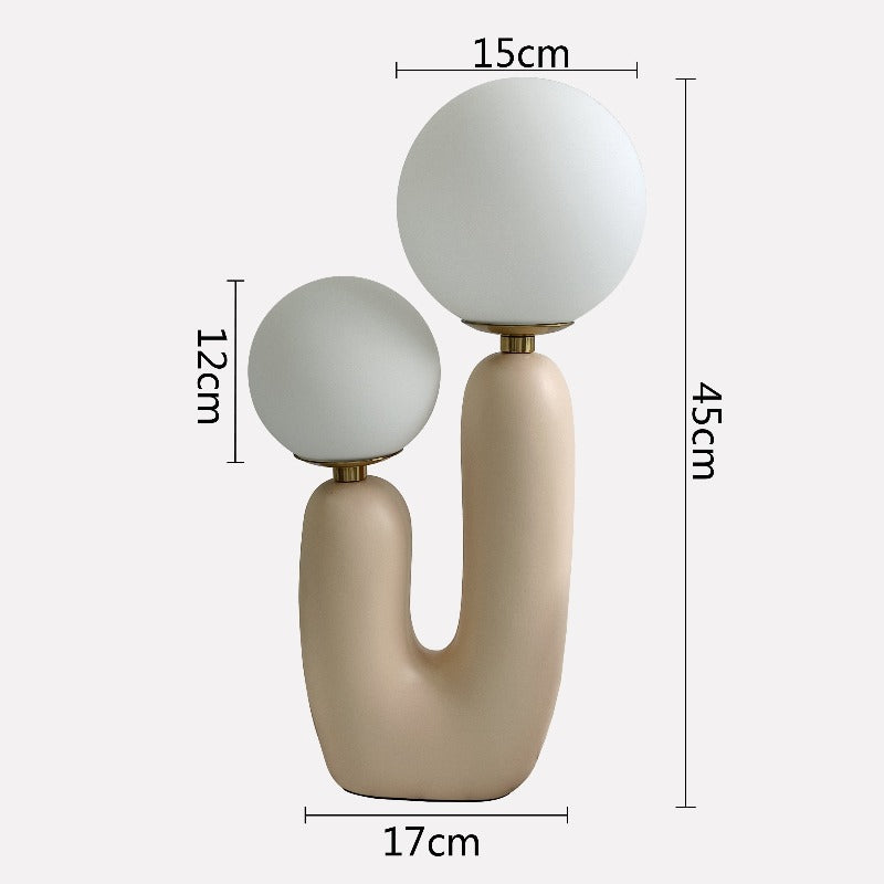 Bubble Double Frosted Glass Ball Table Lamp