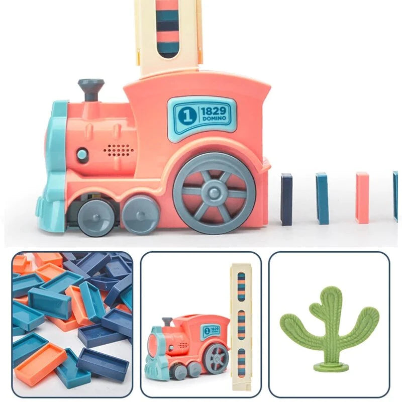 New Electric Domino Train Toy