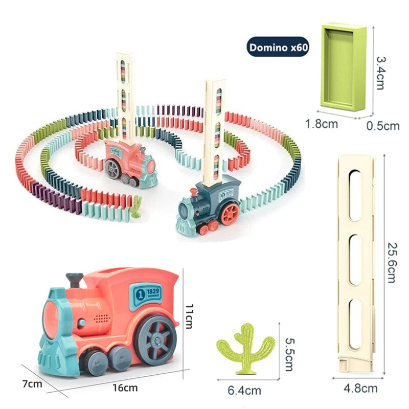 New Electric Domino Train Toy