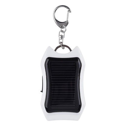 Keychain Solar Power Battery Charger With Flashlight