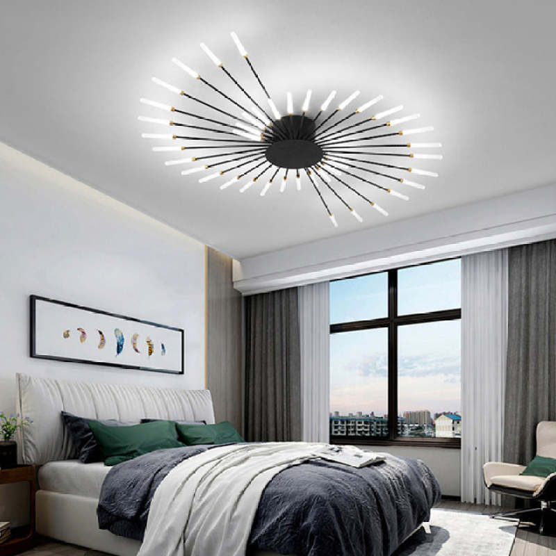 Industrial Style Fireworks LED Ceiling Light For Living Room, Bedroom