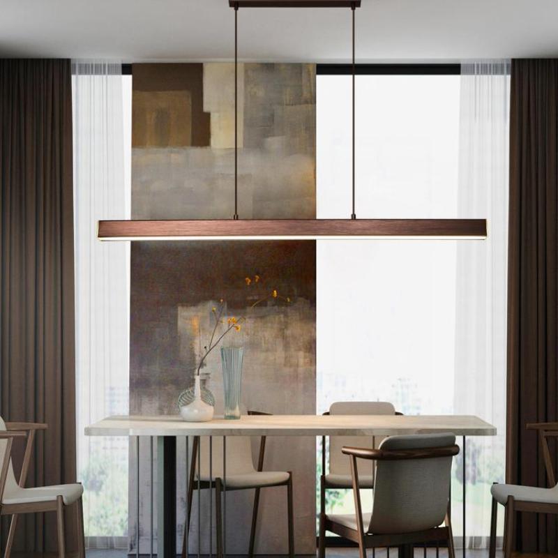 Modern Simple Linear LED Pendant Lamp For Dining Room