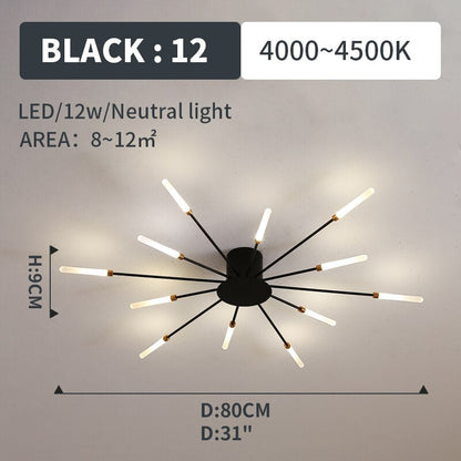 Lowry Flush-Mount Ceiling Light Fireworks