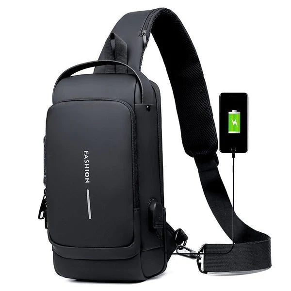 Anti-theft Waterproof Travel Bag With USB Charging Port on Sale