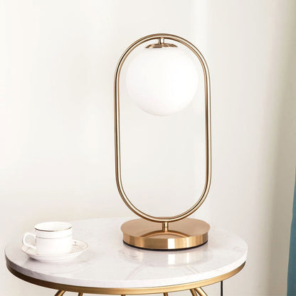 Modern Glass Globe Table Lamp