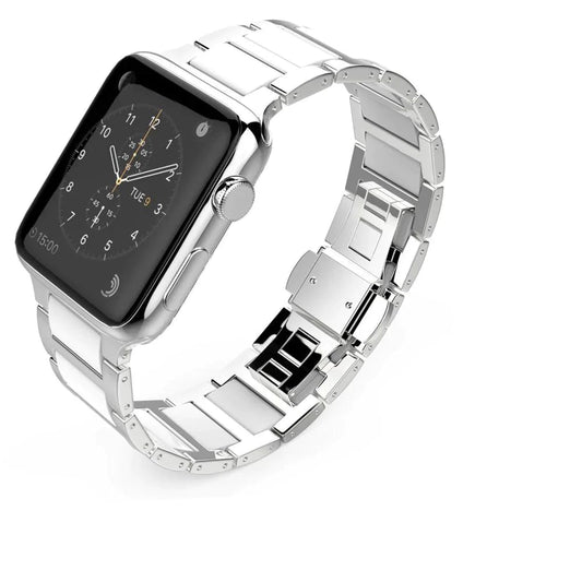 Ceramic Plated Metal Strap for Apple Watch