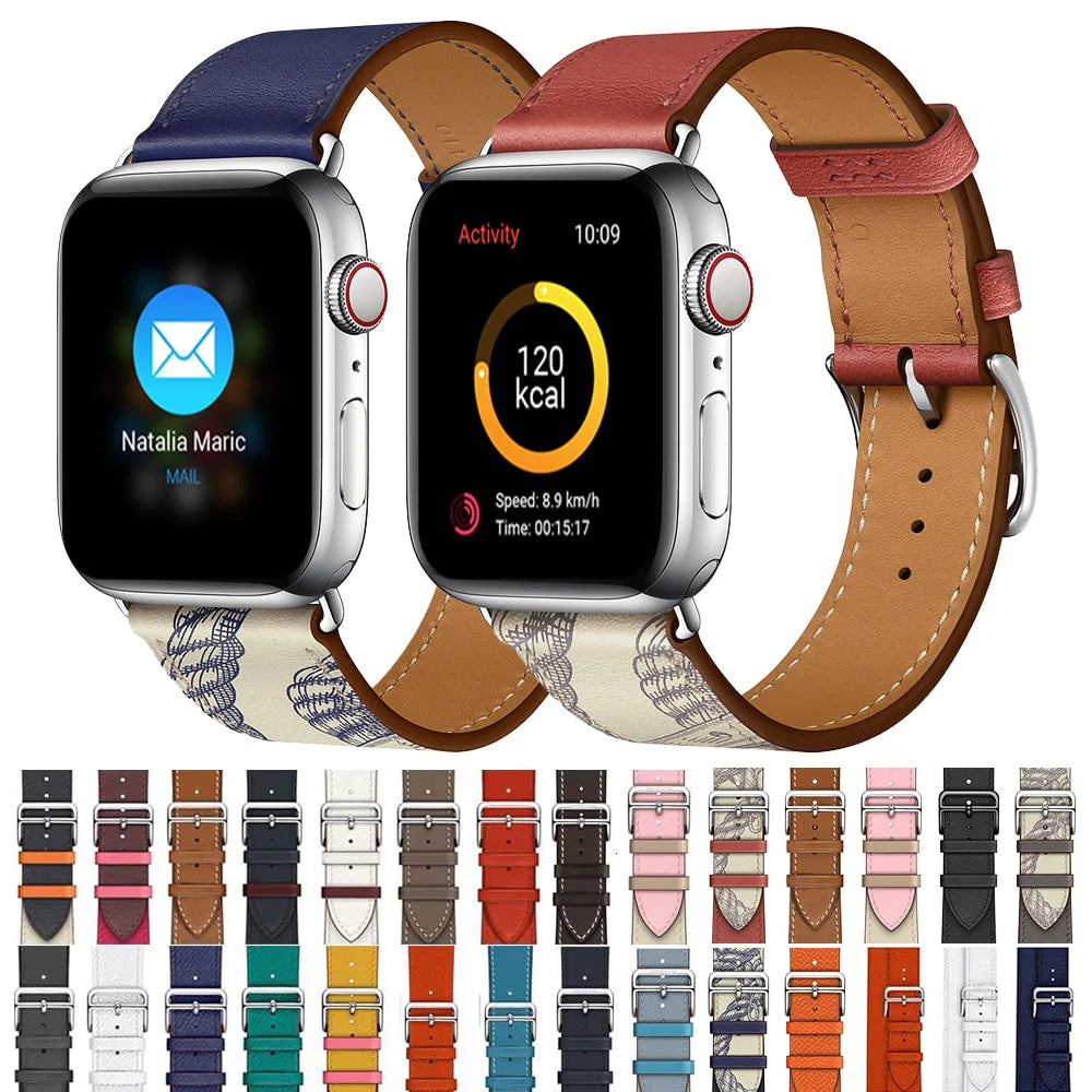 Leather Classic Buckle Strap for Apple Watch