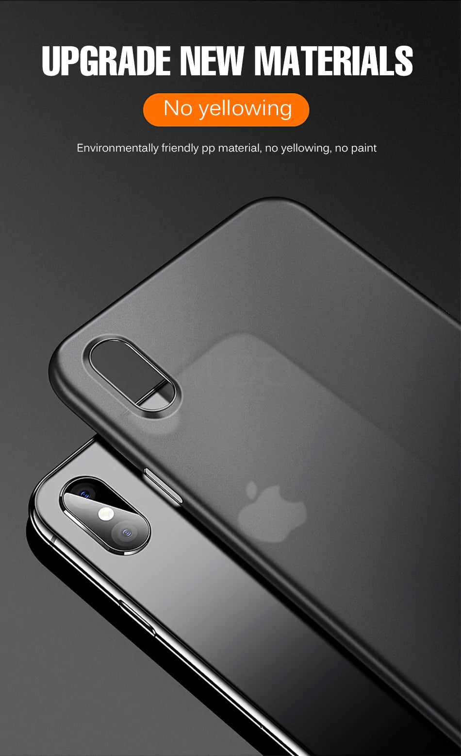 Ultra Thin 0.2mm Matte Case For iPhone