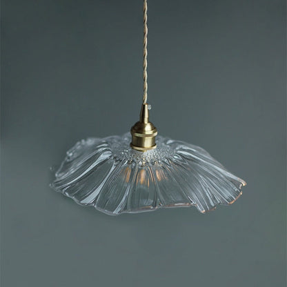 Violet - Floral Japanese Glass Pendant Light