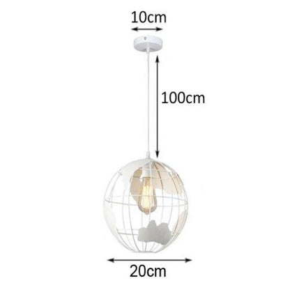 Modern Nordic World Globe Hanging Light