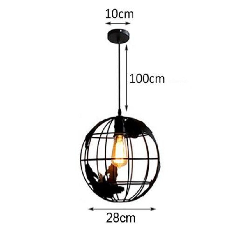 Modern Nordic World Globe Hanging Light