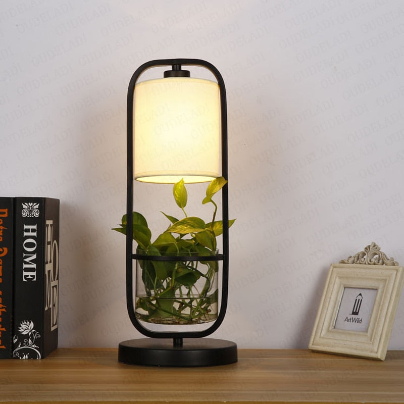 Modern Botanical Planter Lamp