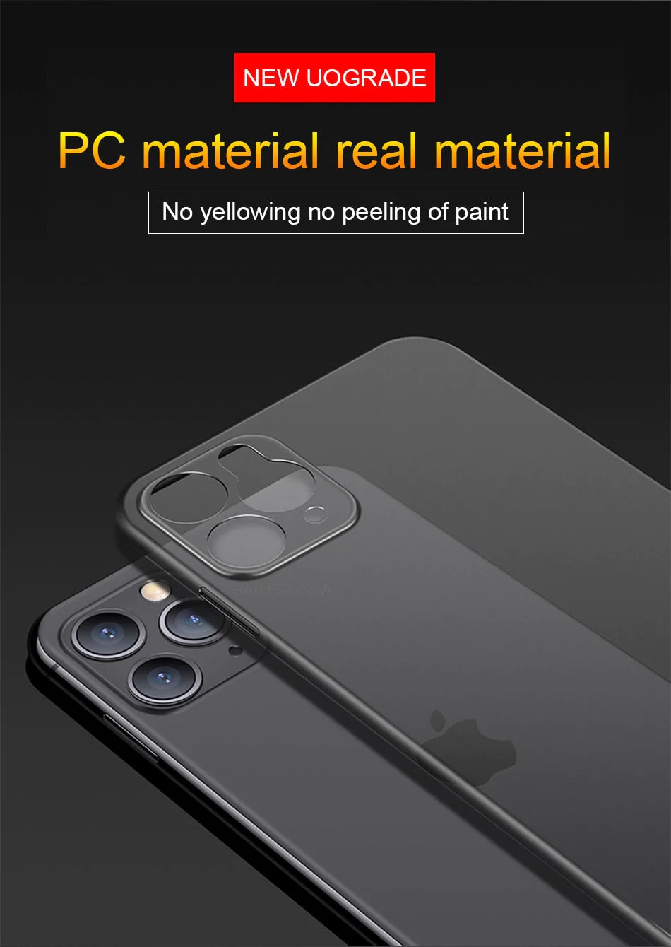 Ultra Thin 0.2mm Matte Case For iPhone