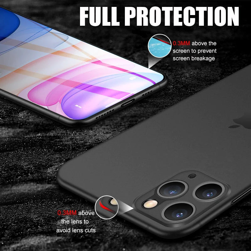 Ultra Thin 0.2mm Matte Case For iPhone