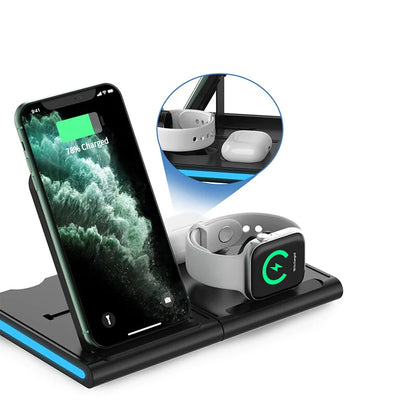 Magnetic Power Tiles 4 in 1 Wireless Charging Station