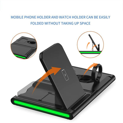 Magnetic Power Tiles 4 in 1 Wireless Charging Station