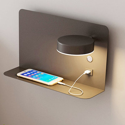 LED Bedside Wall Lamp USB Charger