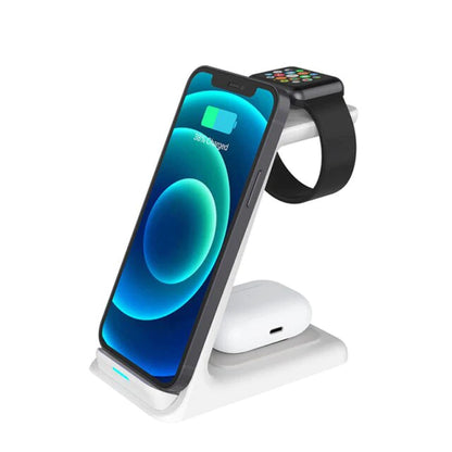 3 In 1 Wireless Charger Stand For Iphone And Android Devices