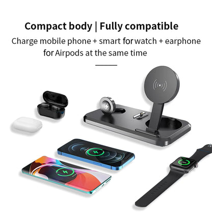 15W Qi Fast Wireless Foldable Charger Stand 3 in 1  For Apple AirPods Pro iWatch