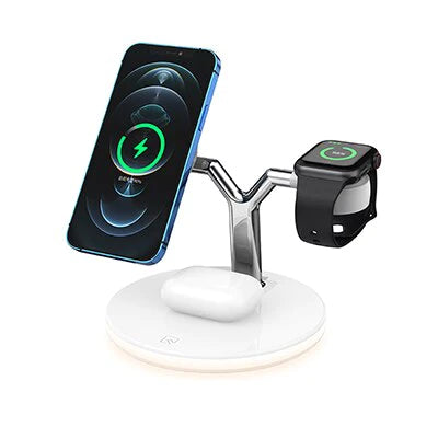 15W Fast Charging Dock Station 3 in 1 Magnetic Wireless Charger For iPhone For Apple Watch Airpods Qi Charger