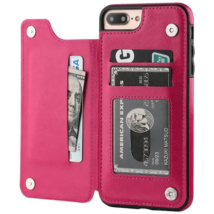 Wallet With Card Slot Leather Case For iPhone 15 14 Pro Max