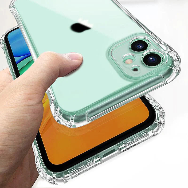 Thick Shockproof Silicone Phone Case For iPhone 14 13 12 11 Pro Xs Max X Xr lens Protection Case on iPhone