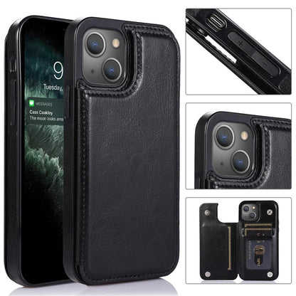 Wallet With Card Slot Leather Case For iPhone 15 14 Pro Max