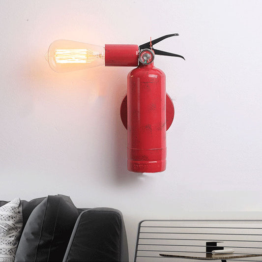 Retro Fire Extinguisher Wall Light