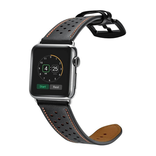 Perforated Leather Strap Band for Apple Watch
