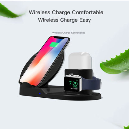 3 In 1 Qi Fast Wireless Charger Dock Station For iPhone XS XR XS Max & Apple Watch Series 1 2 3 & AirPods